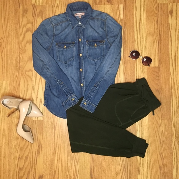 XS Juicy Couture Denim Shirt - Picture 8 of 9